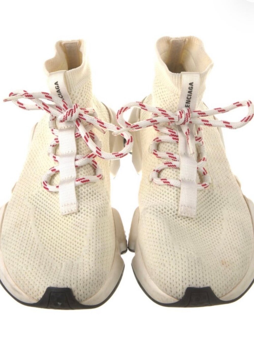 AUTHENTIC Balenciaga Speed Trainer 'Lace Up' Sock Sneakers - Women's 8